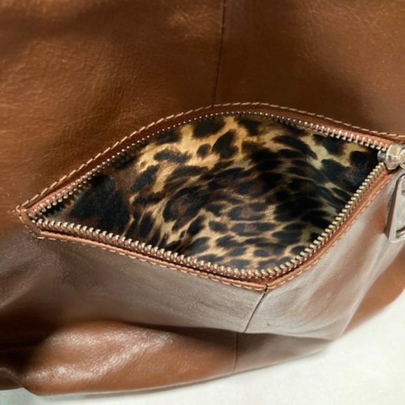 Grace Adele Brown Leather Hobo Style Designer Handbag - Picture 8 of 15